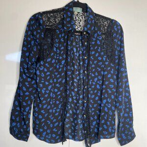 Skies Are Blue - Blue Blouse - Size S